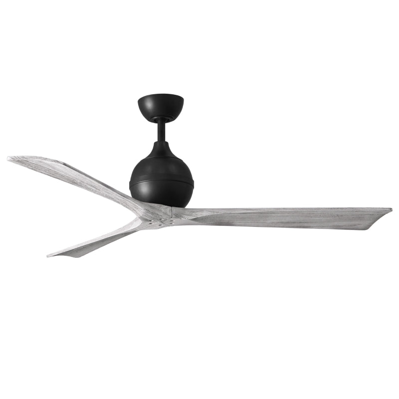 Mattews Fan IR3 Irene-3 60" Ceiling Fan - Matte Black/Barn Wood
