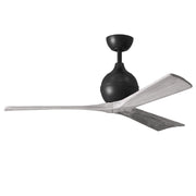 Mattews Fan IR3 Irene-3 52" Ceiling Fan - Matte Black/Barn Wood