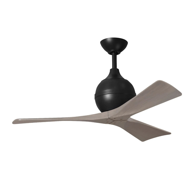 Mattews Fan IR3 Irene-3 42" Ceiling Fan - Matte Black/Gray Ash