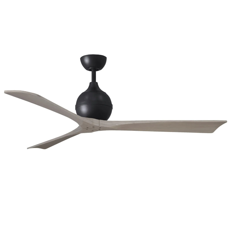 Mattews Fan IR3 Irene-3 60" Ceiling Fan - Matte Black/Gray Ash