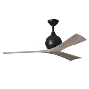Mattews Fan IR3 Irene-3 52" Ceiling Fan - Matte Black/Gary Ash