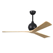 Mattews Fan IR3 Irene-3 60" Ceiling Fan - Matte Black/Light Maple