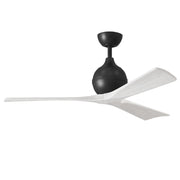 Mattews Fan IR3 Irene-3 52" Ceiling Fan - Matte Black/Matte White