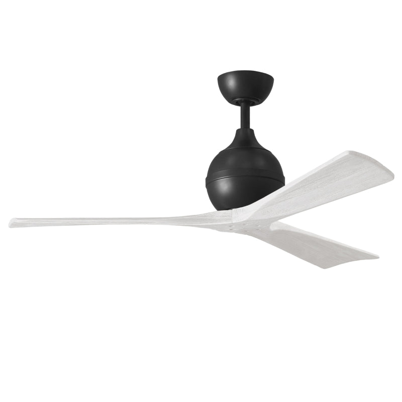 Mattews Fan IR3 Irene-3 52" Ceiling Fan - Matte Black/Matte White