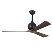 Mattews Fan IR3 Irene-3 60" Ceiling Fan - Matte Black/Walnut