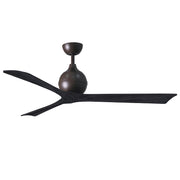 Mattews Fan IR3 Irene-3 60" Ceiling Fan - Textured Bronze/Matte Black