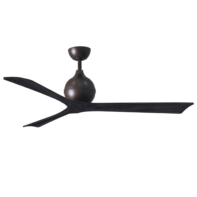 Mattews Fan IR3 Irene-3 60" Ceiling Fan - Textured Bronze/Matte Black