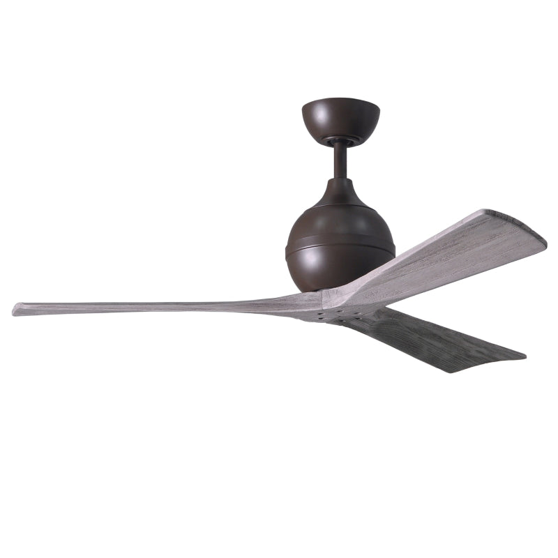 Mattews Fan IR3 Irene-3 52" Ceiling Fan - Textured Bronze/Barn Wood