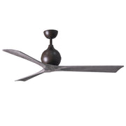 Mattews Fan IR3 Irene-3 60" Ceiling Fan - Textured Bronze/Barn Wood