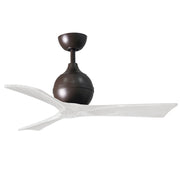 Mattews Fan IR3 Irene-3 42" Ceiling Fan - Textured Bronze/Matte White