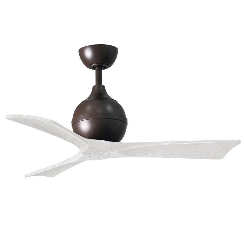 Mattews Fan IR3 Irene-3 42" Ceiling Fan - Textured Bronze/Matte White