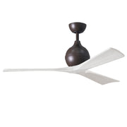 Mattews Fan IR3 Irene-3 52" Ceiling Fan - Textured Bronze/Matte White