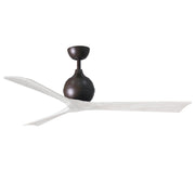 Mattews Fan IR3 Irene-3 60" Ceiling Fan - Textured Bronze/Matte White