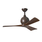 Mattews Fan IR3 Irene-3 42" Ceiling Fan - Textured Bronze/Walnut