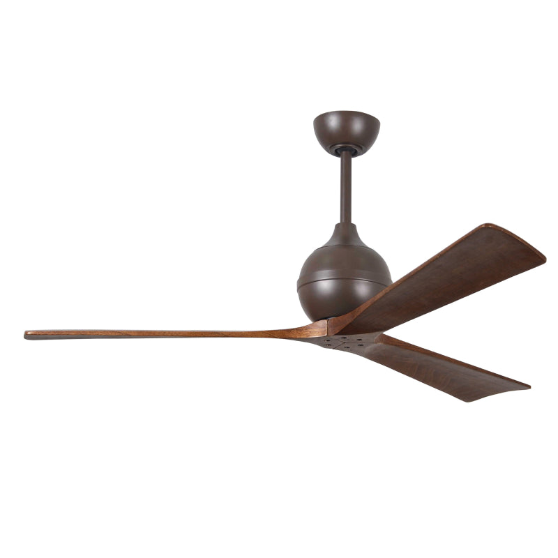 Mattews Fan IR3 Irene-3 60" Ceiling Fan - Textured Bronze/Walnut