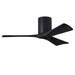 Matthews Fan IR3H Irene-3H 42" Hugger Ceiling Fan - Matte Black/Matte Black