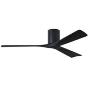 Matthews Fan IR3H Irene-3H 60" Hugger Ceiling Fan - Matte Black/Matte Black