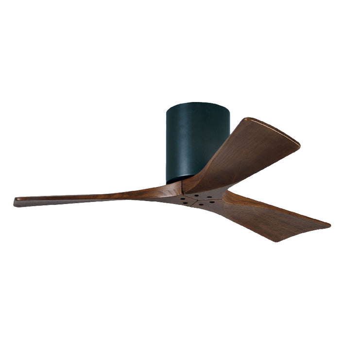 Matthews Fan IR3H Irene-3H 42" Hugger Ceiling Fan - Matte Black/Walnut