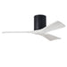 Matthews Fan IR3H Irene-3H 42" Hugger Ceiling Fan - Matte Black/Matte White