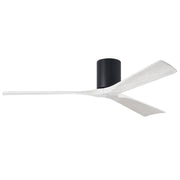 Matthews Fan IR3H Irene-3H 60" Hugger Ceiling Fan - Matte Black/Matte White