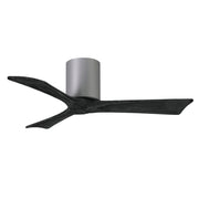 Matthews Fan IR3H Irene-3H 42" Hugger Ceiling Fan - Brushed Nickel/Matte Black