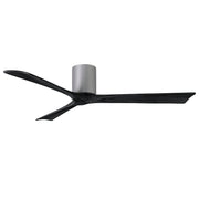 Matthews Fan IR3H Irene-3H 60" Hugger Ceiling Fan - Brushed Nickel/Matte Black
