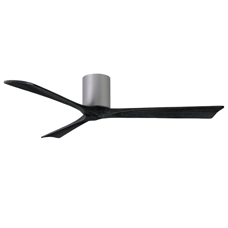 Matthews Fan IR3H Irene-3H 60" Hugger Ceiling Fan - Brushed Nickel/Matte Black
