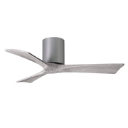 Matthews Fan IR3H Irene-3H 42" Hugger Ceiling Fan - Brushed Nickel/Barn Wood