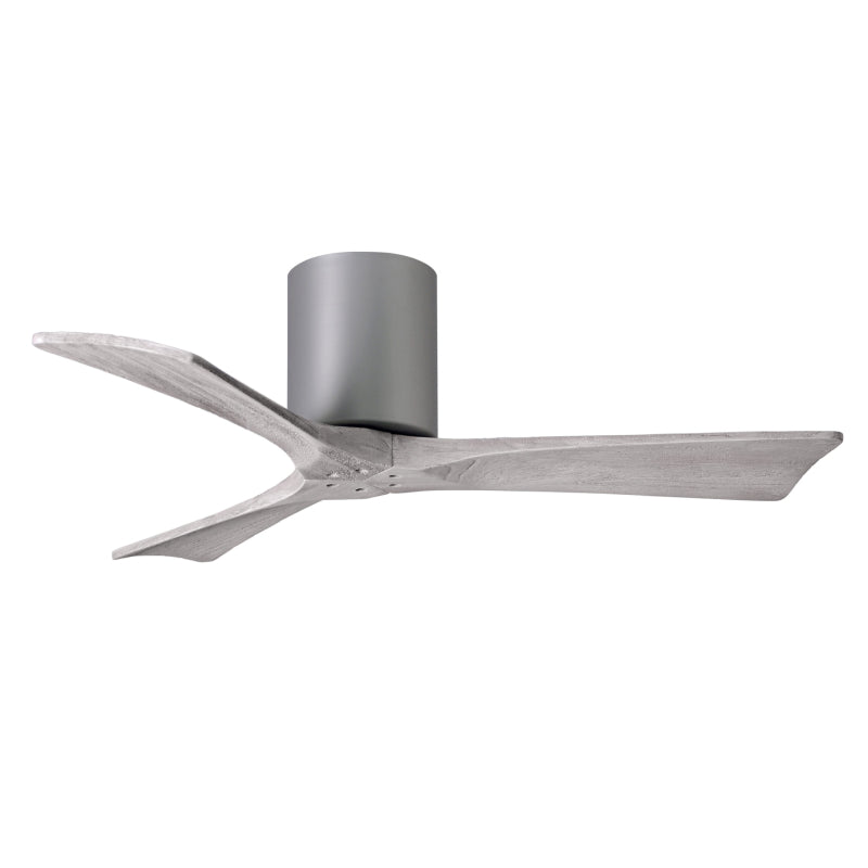 Matthews Fan IR3H Irene-3H 42" Hugger Ceiling Fan - Brushed Nickel/Barn Wood
