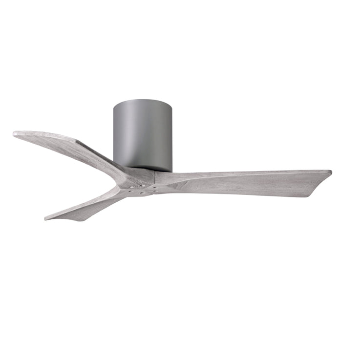 Matthews Fan IR3H Irene-3H 42" Hugger Ceiling Fan - Brushed Nickel/Barn Wood