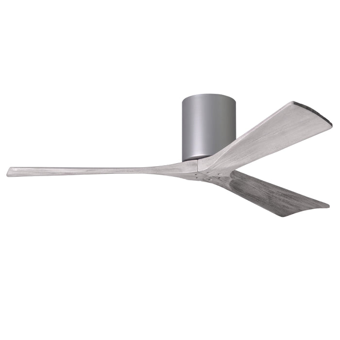 Matthews Fan IR3H Irene-3H 52" Hugger Ceiling Fan - Brushed Nickel/Barn Wood