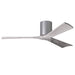 Matthews Fan IR3H Irene-3H 52" Hugger Ceiling Fan - Brushed Nickel/Barn Wood