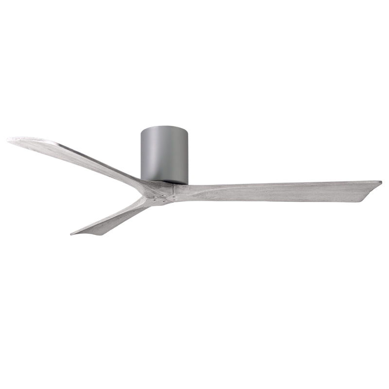 Matthews Fan IR3H Irene-3H 60" Hugger Ceiling Fan - Brushed Nickel/Barn Wood