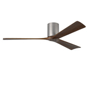 Matthews Fan IR3H Irene-3H 60" Hugger Ceiling Fan - Brushed Nickel/Walnut