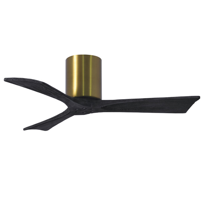 Matthews Fan IR3H Irene-3H 42" Hugger Ceiling Fan - Brushed Brass/Matte Black