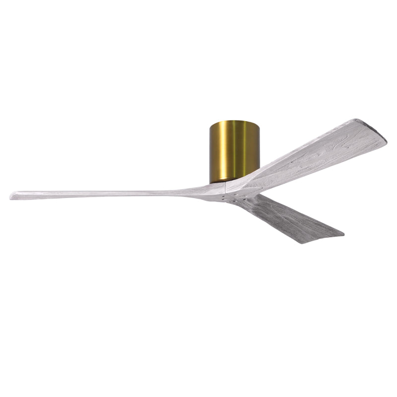 Matthews Fan IR3H Irene-3H 60" Hugger Ceiling Fan - Brushed Brass/Barn Wood