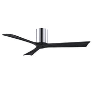 Matthews Fan IR3H Irene-3H 52" Hugger Ceiling Fan - Polished Chrome/Matte Black