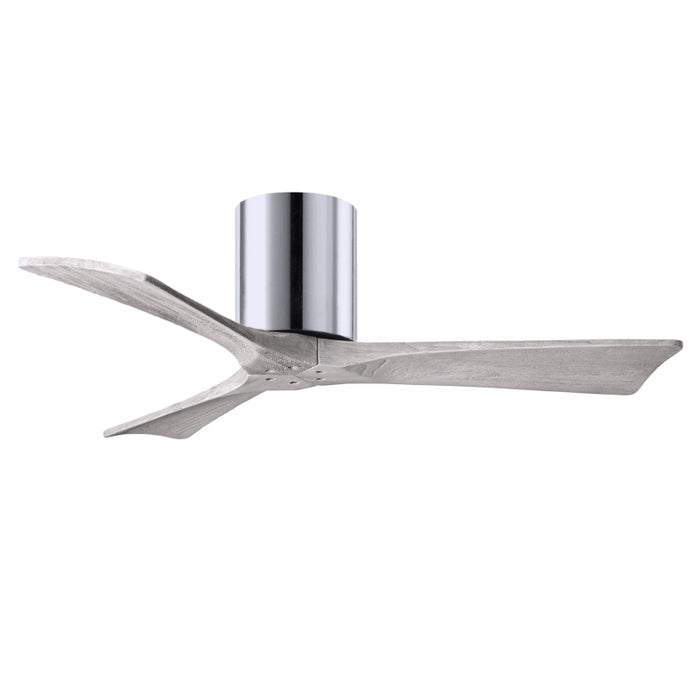 Matthews Fan IR3H Irene-3H 42" Hugger Ceiling Fan - Polished Chrome/Barn Wood