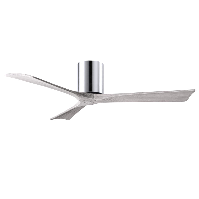 Matthews Fan IR3H Irene-3H 52" Hugger Ceiling Fan - Polished Chrome/Barn Wood