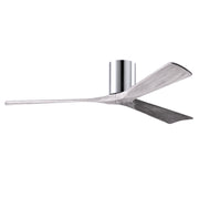 Matthews Fan IR3H Irene-3H 60" Hugger Ceiling Fan - Polished Chrome/Barn Wood