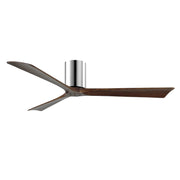 Matthews Fan IR3H Irene-3H 60" Hugger Ceiling Fan - Polished Chrome/Walnut