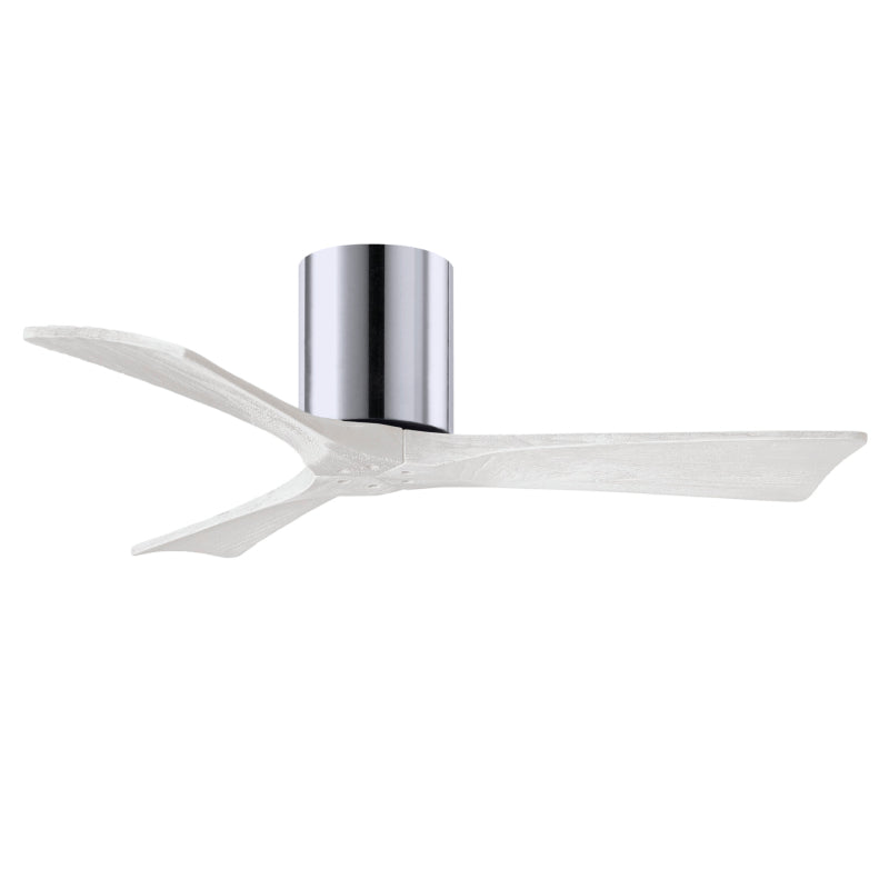 Matthews Fan IR3H Irene-3H 42" Hugger Ceiling Fan - Polished Chrome/Matte White