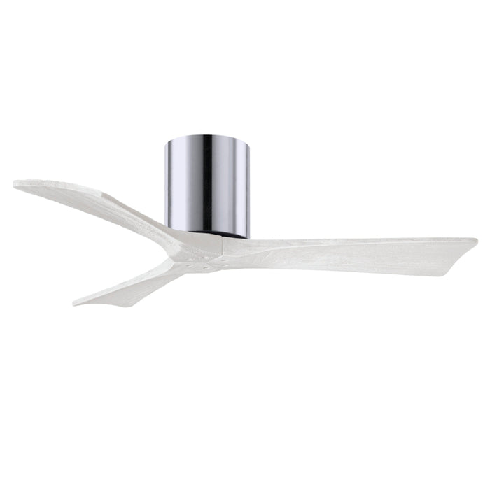 Matthews Fan IR3H Irene-3H 42" Hugger Ceiling Fan - Polished Chrome/Matte White