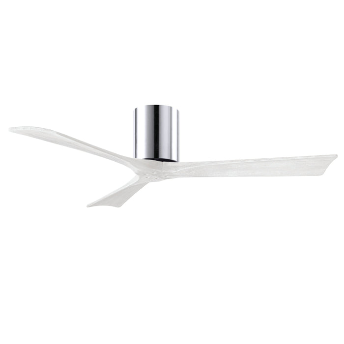 Matthews Fan IR3H Irene-3H 52" Hugger Ceiling Fan - Polished Chrome/Matte White