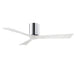 Matthews Fan IR3H Irene-3H 52" Hugger Ceiling Fan - Polished Chrome/Matte White