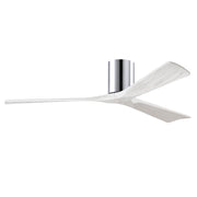 Matthews Fan IR3H Irene-3H 60" Hugger Ceiling Fan - Polished Chrome/Matte White