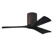 Matthews Fan IR3H Irene-3H 42" Hugger Ceiling Fan - Textured Bronze/Matte Black