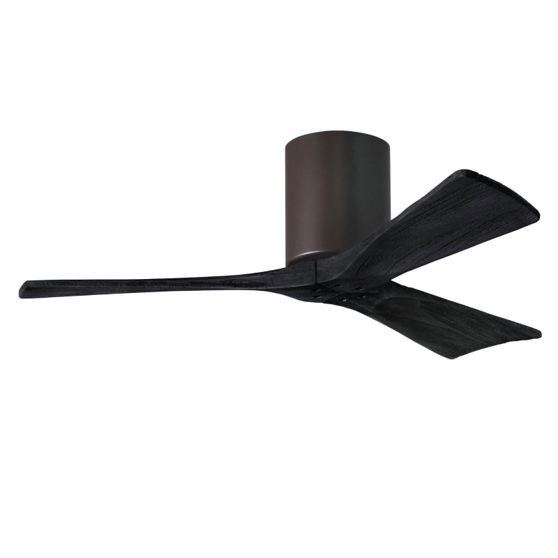 Matthews Fan IR3H Irene-3H 42" Hugger Ceiling Fan - Textured Bronze/Matte Black