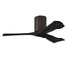 Matthews Fan IR3H Irene-3H 42" Hugger Ceiling Fan - Textured Bronze/Matte Black