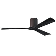 Matthews Fan IR3H Irene-3H 60" Hugger Ceiling Fan - Textured Bronze/Matte Black